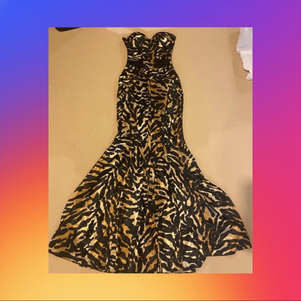 Women’s leopard print gown